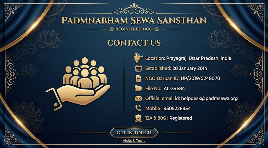 Contact Us - Padmnabham Sewa Sansthan
